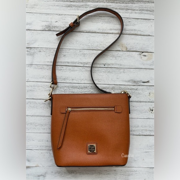 Saffiano Zip Crossbody Convertible Handbag - Picture 11 of 15